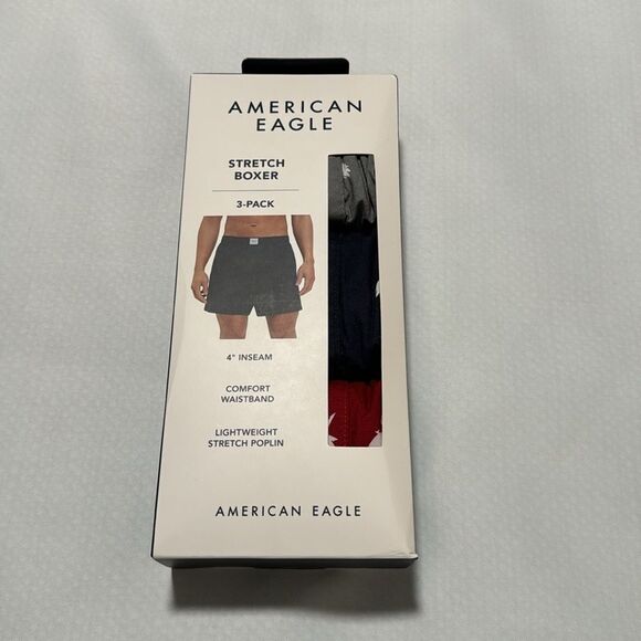 American Eagle Boxers Mens Small 3 Pack - Picture 1 of 2